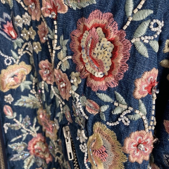 Needle & Thread Embroidered Floral Flower Jacket - Picture 10 of 12